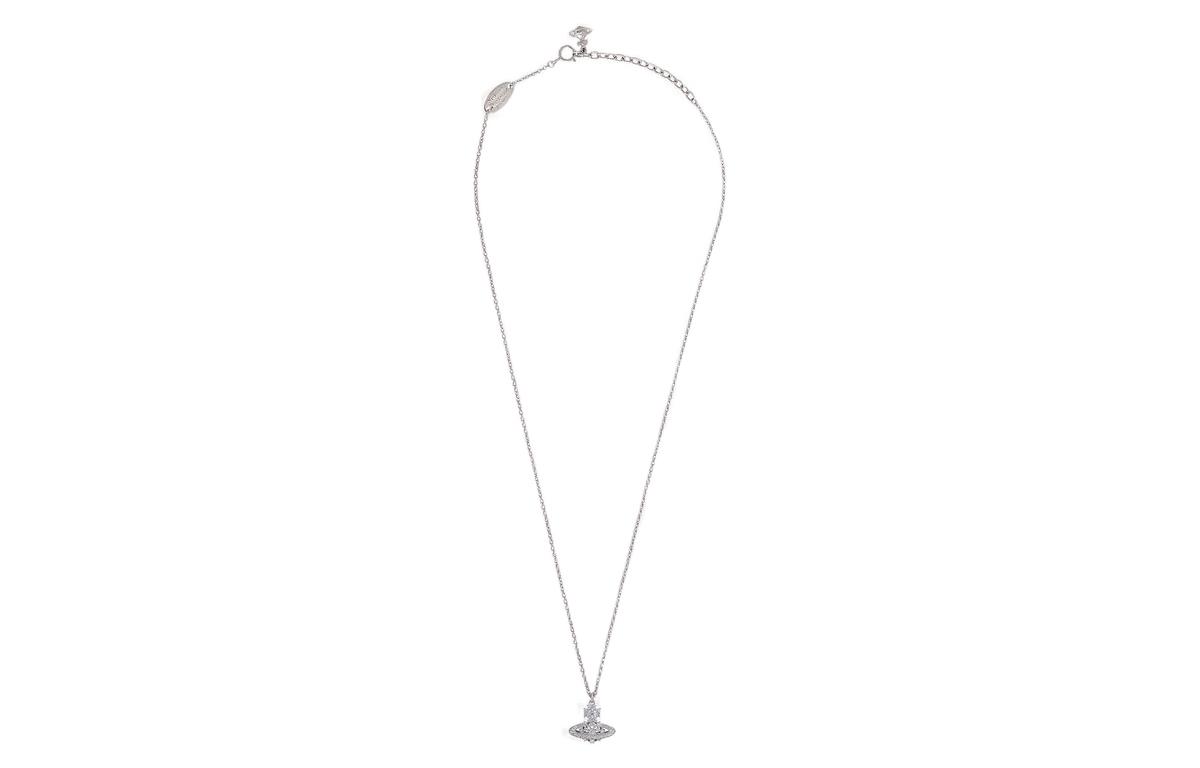(Women) Vivienne Westwood Narcissa Crystal Saturn Pendant 925 Silver Necklace Silver. 6302038B01P102P102 圖 3