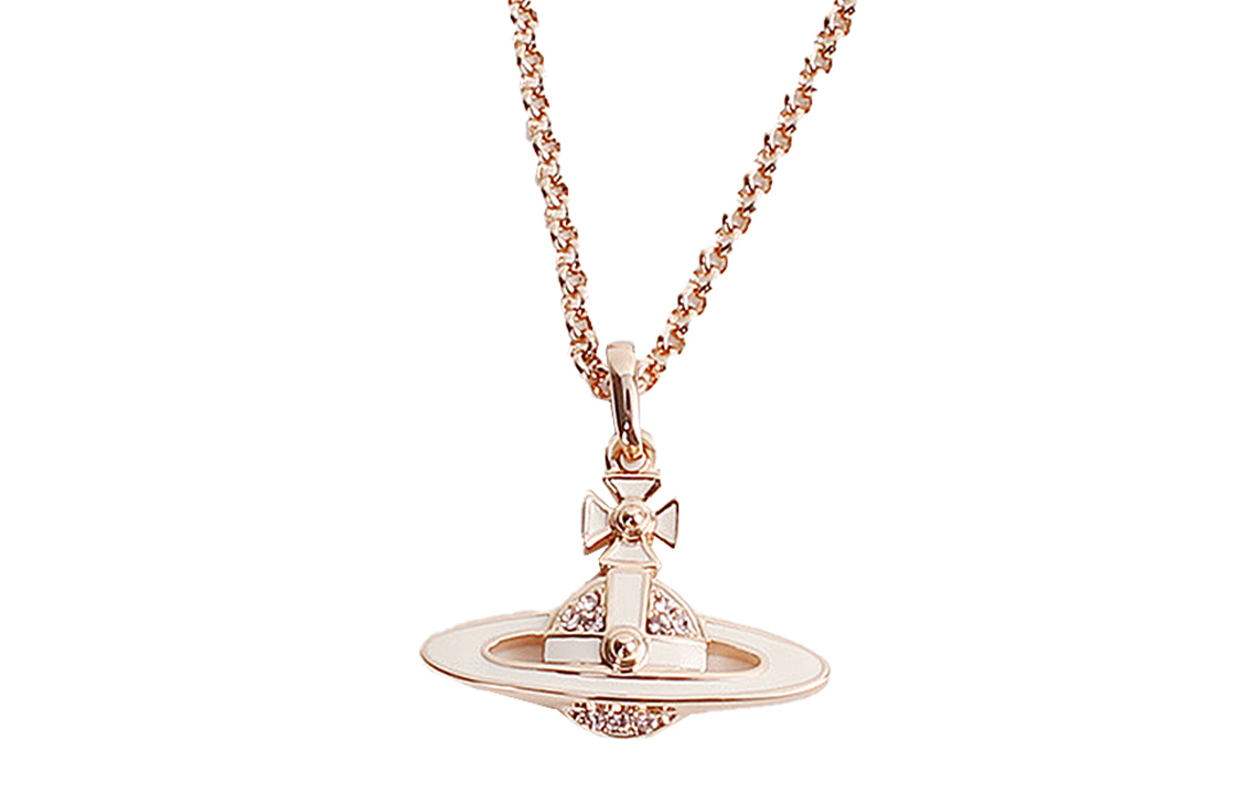 (Women) Vivienne Westwood Neil Saturn Design Brass Necklace Beige/Rose Gold Women 6302039P02G231CN 圖 2