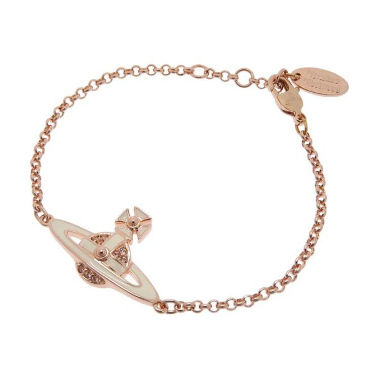 (Women) Vivienne Westwood Neil Saturn Metal Bracelet Beige/Rose Gold  Accessory 6102021002g231