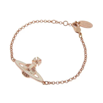 (Women) Vivienne Westwood Neil Saturn Metal Bracelet Beige/Rose Gold Accessory 6102021002g231