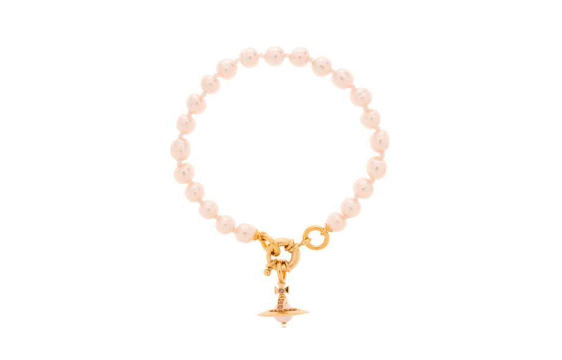 (Women) Vivienne Westwood Orb Bracelet Pink Brass Glass Pearl  Jewelry. 6103006Q02R733CNR733 圖 2