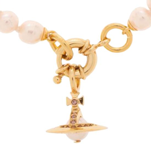 (Women) Vivienne Westwood Orb Bracelet Pink Brass Glass Pearl  Jewelry. 6103006Q02R733CNR733 圖 4