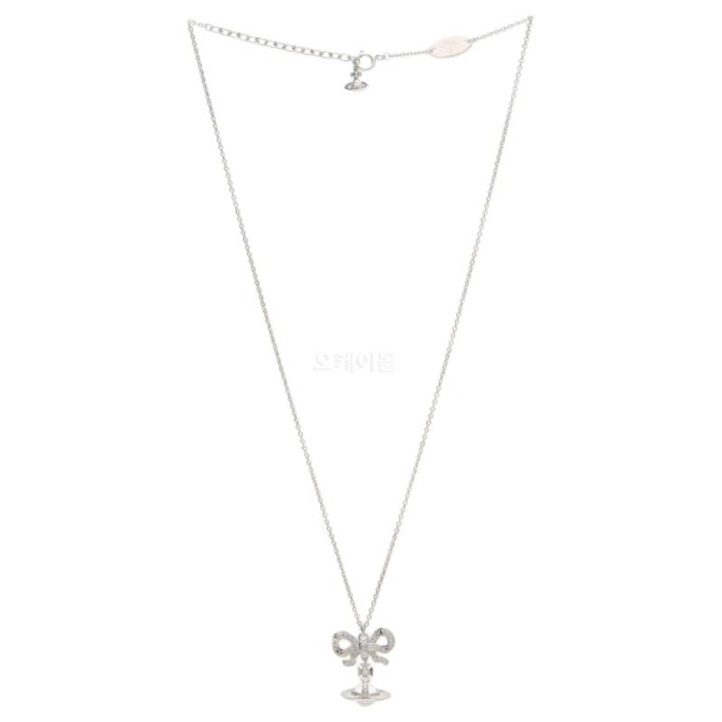 (Women) Vivienne Westwood Orb Logo Brass Necklace Silver for Women. 6302039g01p346sm 圖 2