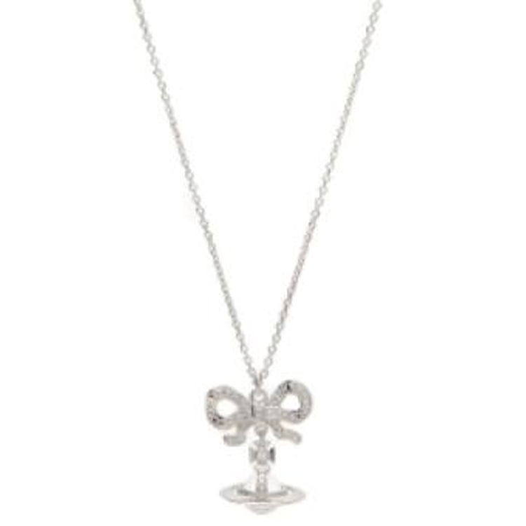 (Women) Vivienne Westwood Orb Logo Brass Necklace Silver for Women. 6302039g01p346sm 圖 3