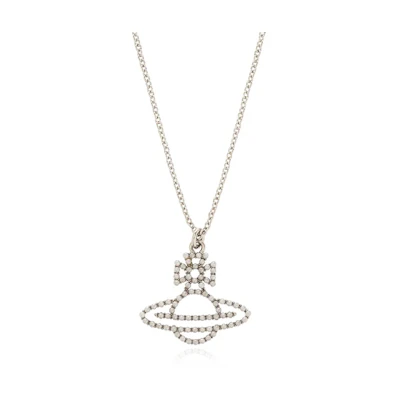 (Women) Vivienne Westwood Orb Logo Cutout Brass Necklace Gold - Accessory 630203C002P118IMP118
