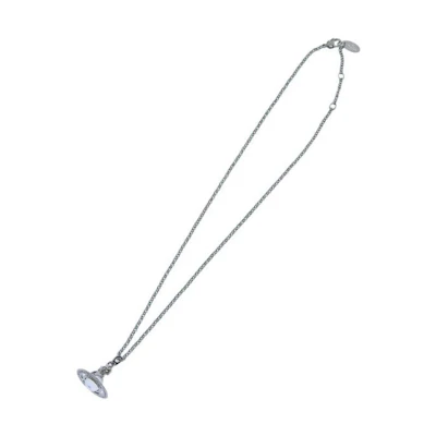 (Women) Vivienne Westwood Orb Pendant Metal Necklace Silver Jewelry 6302009702p019cn