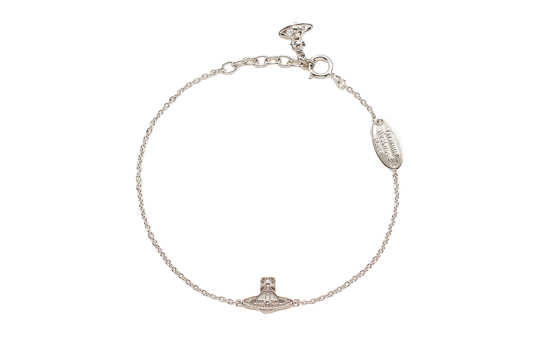 (Women) Vivienne Westwood OSLO Bracelet 925 Silver  Silver Chain Bracelet. 61020111W004W004