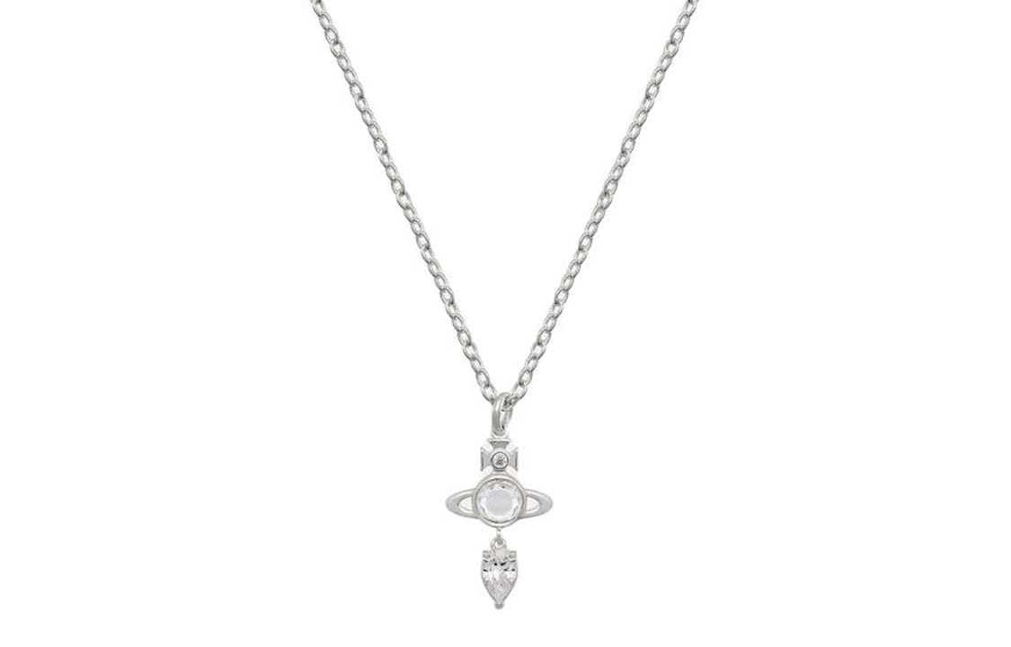 (Women) Vivienne Westwood Pattern Embellished Recycled Silver Necklace Silver 630203DR01P102 圖 2