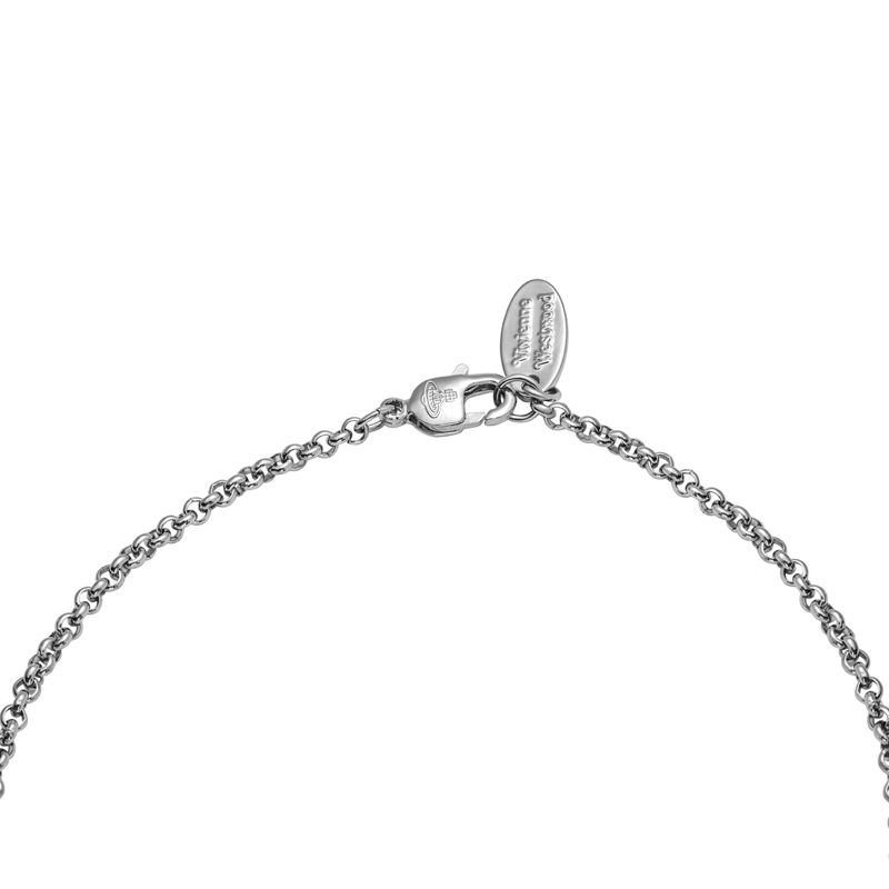 (Women) Vivienne Westwood Petite Orb Green Saturn Pendant Necklace Women Silver 6302022502P181-CN001 圖 5