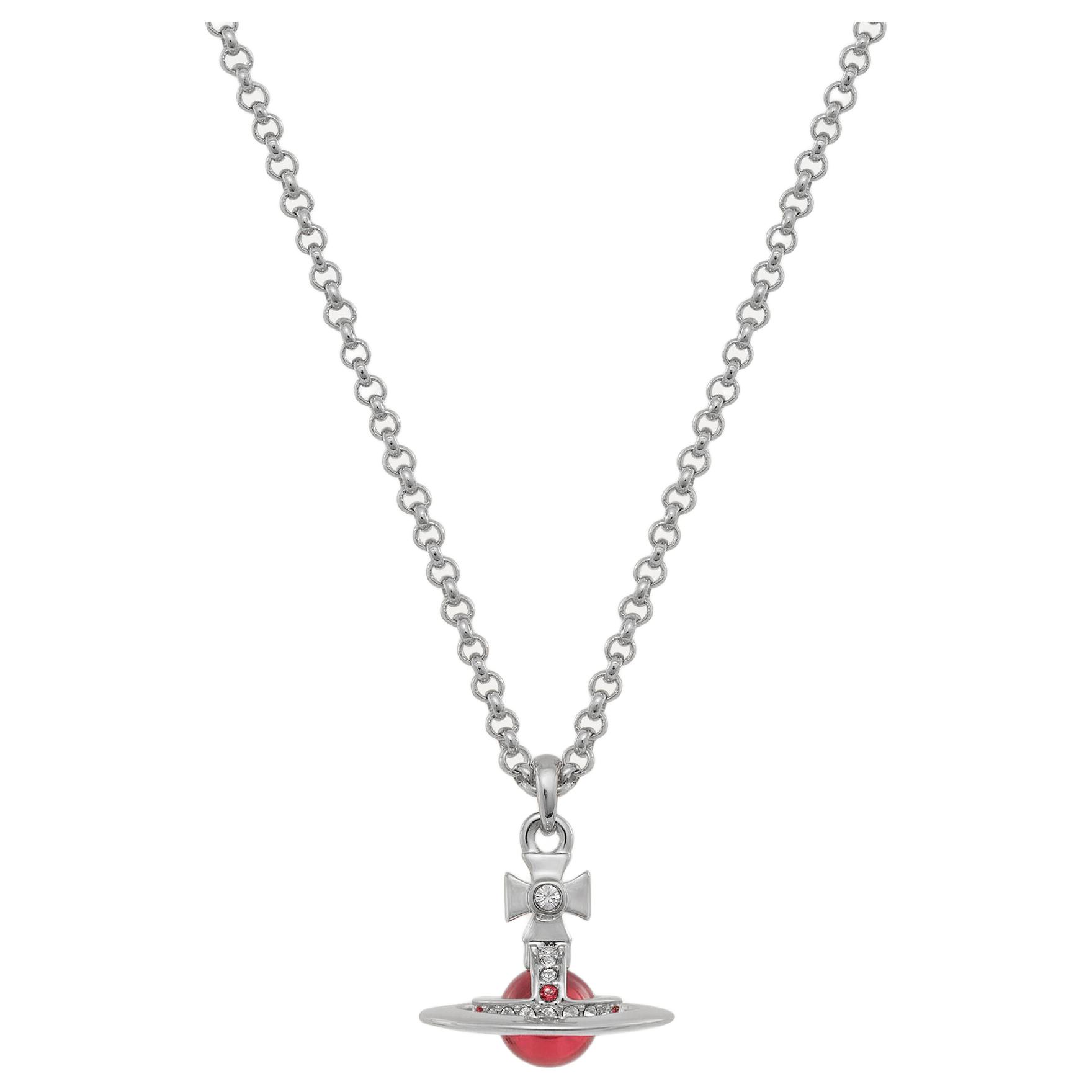 (Women) Vivienne Westwood Petite Orb Necklace London Exclusive -  Silver Pendant. 6302022502P186