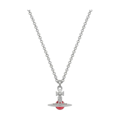 (Women) Vivienne Westwood Petite Orb Necklace London Exclusive - Silver Pendant. 6302022502P186