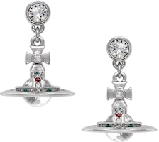 (Women) Vivienne Westwood Petite Orb Saturn Pendant Earrings Silver for Women. 6202003202P019P019 (Women) Vivienne Westwood Petite Orb Saturn Pendant Earrings Silver for Women. 6202003202P019P019