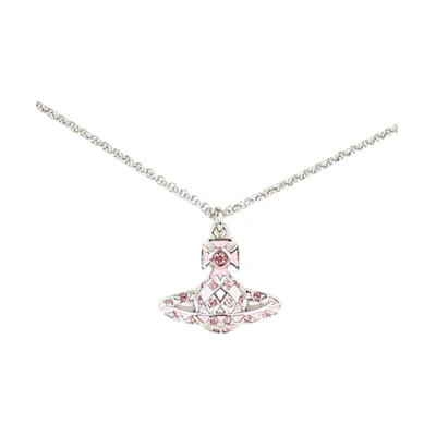 (Women) Vivienne Westwood Pink Orb Design Necklace for Women. 6302023302P192