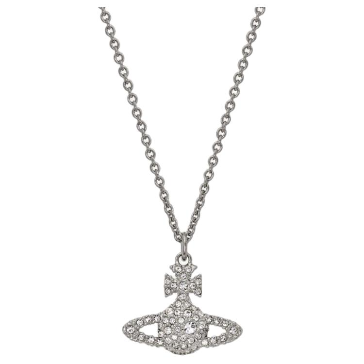 (Women) Vivienne Westwood Polished Brass Necklace Silver for Women 8050889135395