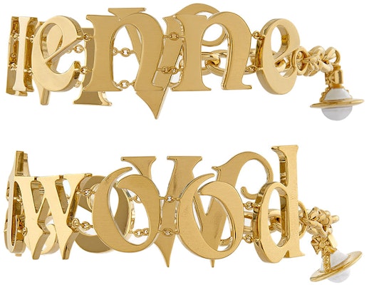 (W) 維維安·魏斯伍德 Raimunda 雙銅字母金手鏈 女款 8050889646020 Lookbook (W) 維維安·魏斯伍德 Raimunda 雙銅字母金手鏈 女款 8050889646020