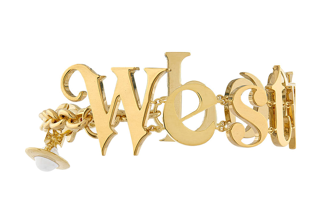 Shop (W) 維維安·魏斯伍德 Raimunda 雙銅字母金手鏈 女款 8050889646020