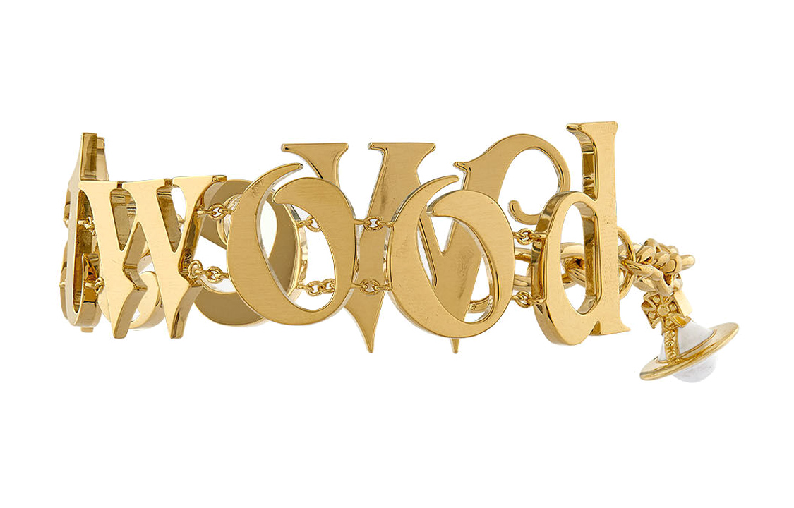 Purchase (W) 維維安·魏斯伍德 Raimunda 雙銅字母金手鏈 女款 8050889646020