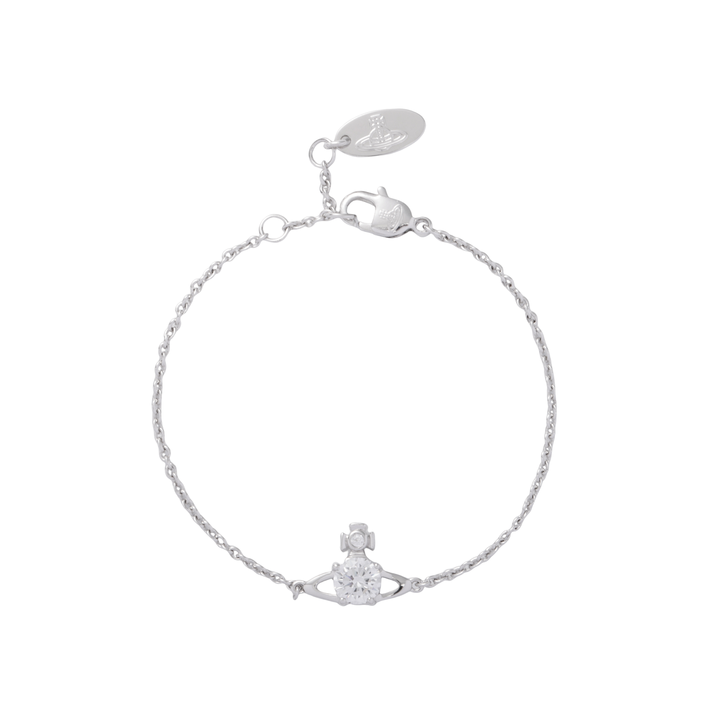 (Women) Vivienne Westwood Reina Small Bracelet  Silver Brass Bracelet 6102005602P102P102