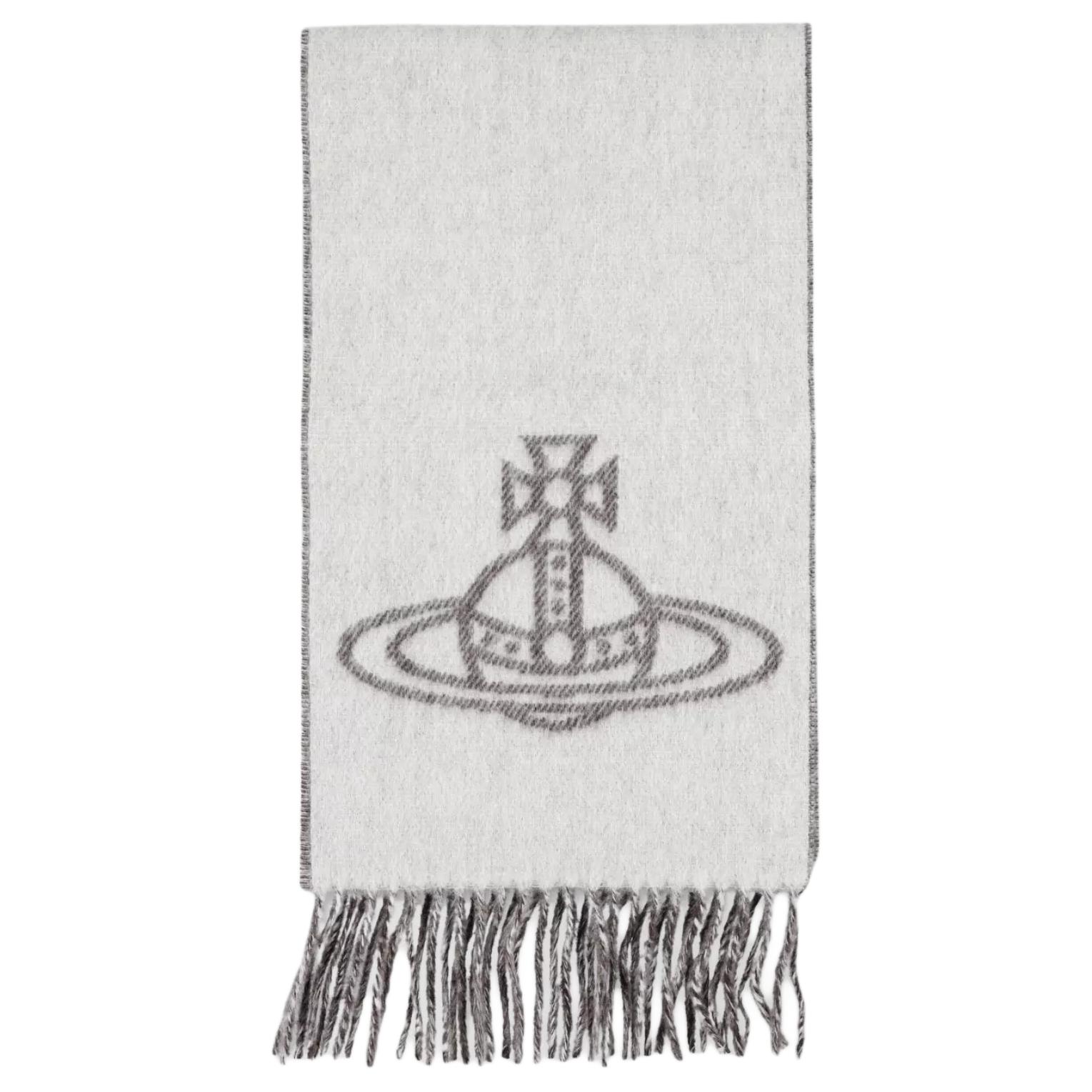 Order (W) Bufanda Reversible con Flecos de Punto Vivienne Westwood Mujer - Gris 81030006W00ZH