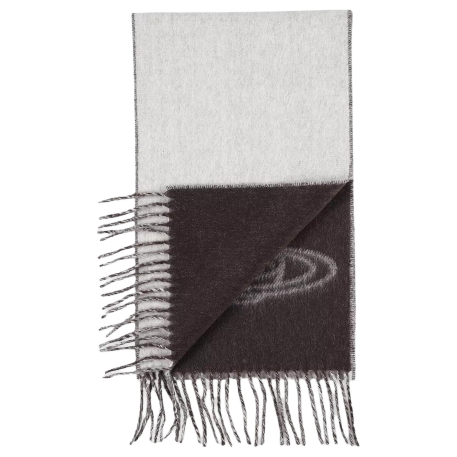 Lookbook (W) Bufanda Reversible con Flecos de Punto Vivienne Westwood Mujer - Gris 81030006W00ZH