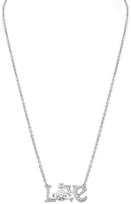(W) Collar Vivienne Westwood Roderica Love Saturn Plata con Circonitas 630203DO02P102 Buy (W) Collar Vivienne Westwood Roderica Love Saturn Plata con Circonitas 630203DO02P102