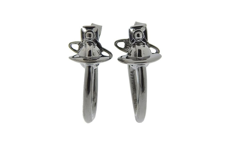 (Women) Vivienne Westwood Saturn Design Brass Earrings  Black. 62030049S001 圖 3