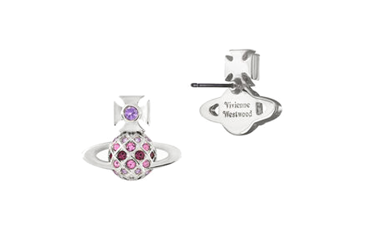 (Women) Vivienne Westwood Saturn Design Brass Earrings  Silver. 6201034O-02P457 圖 3