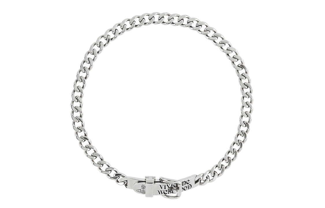(Women) Vivienne Westwood Saturn Engraved Multi-Wear Necklace Women’s Silver. 6303003002P157P157