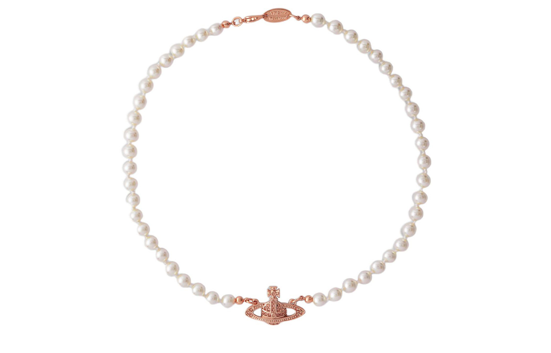 (Women) Vivienne Westwood Saturn Orb Pearl Necklace Rose Gold for Women. 63030006G121G121 圖 3