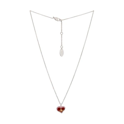(Women) Vivienne Westwood Saturn Pendant Brass Necklace Red Women. 6302010302p435im