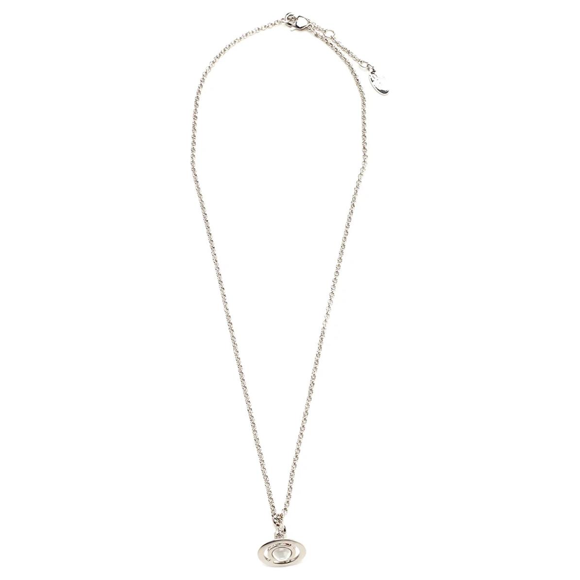 (Women) Vivienne Westwood Saturn Pendant Brass Necklace Silver  Jewelry. 6302009802P019CNP019 圖 3