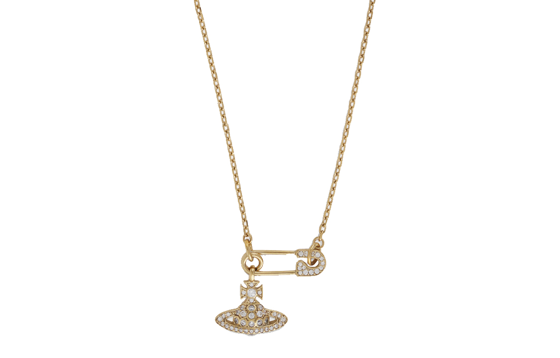 (Women) Vivienne Westwood Saturn Pendant Paperclip Necklace Gold for Women. 63020291R102R102 圖 2