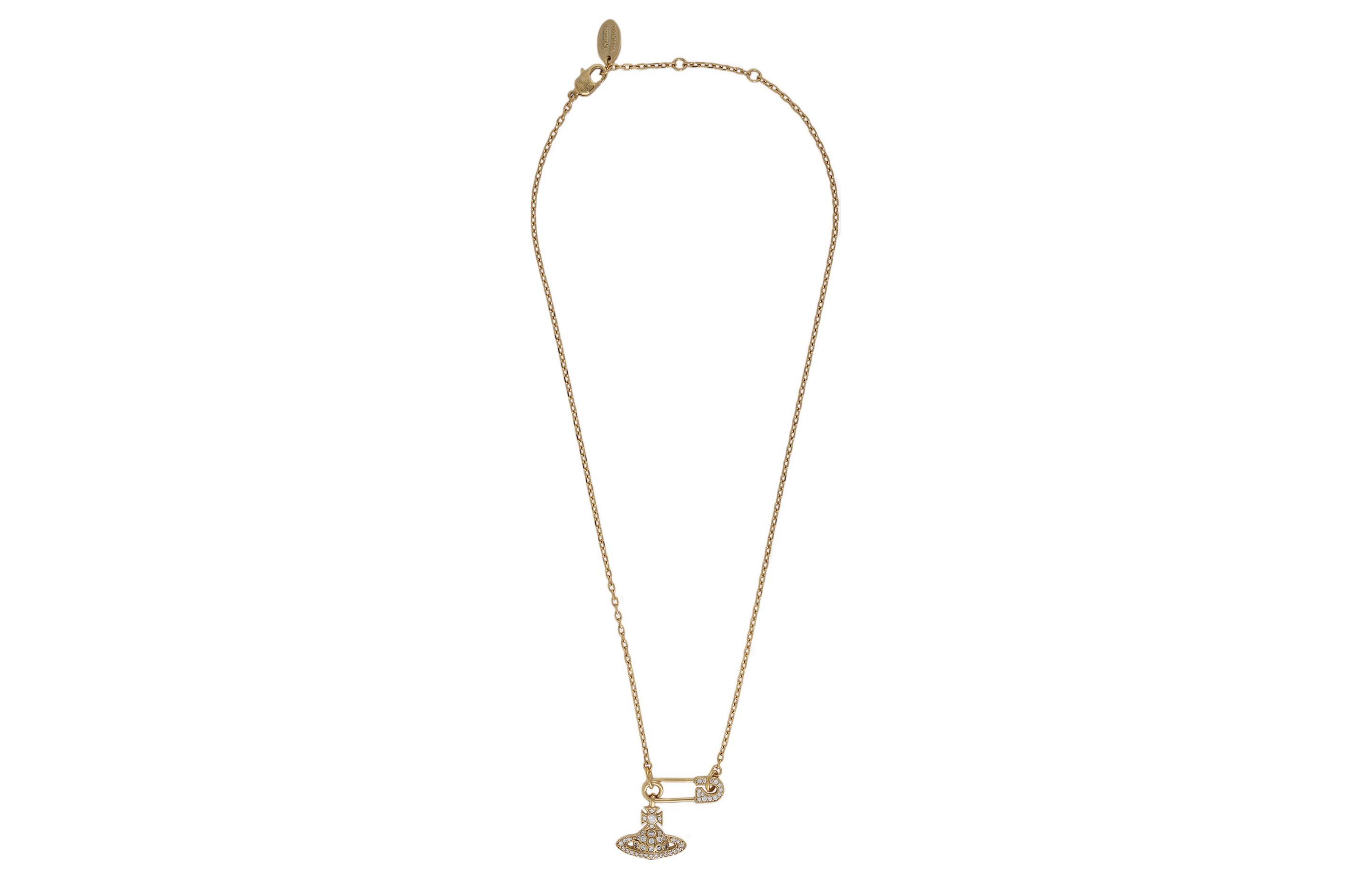 (Women) Vivienne Westwood Saturn Pendant Paperclip Necklace Gold for Women. 63020291R102R102 圖 3