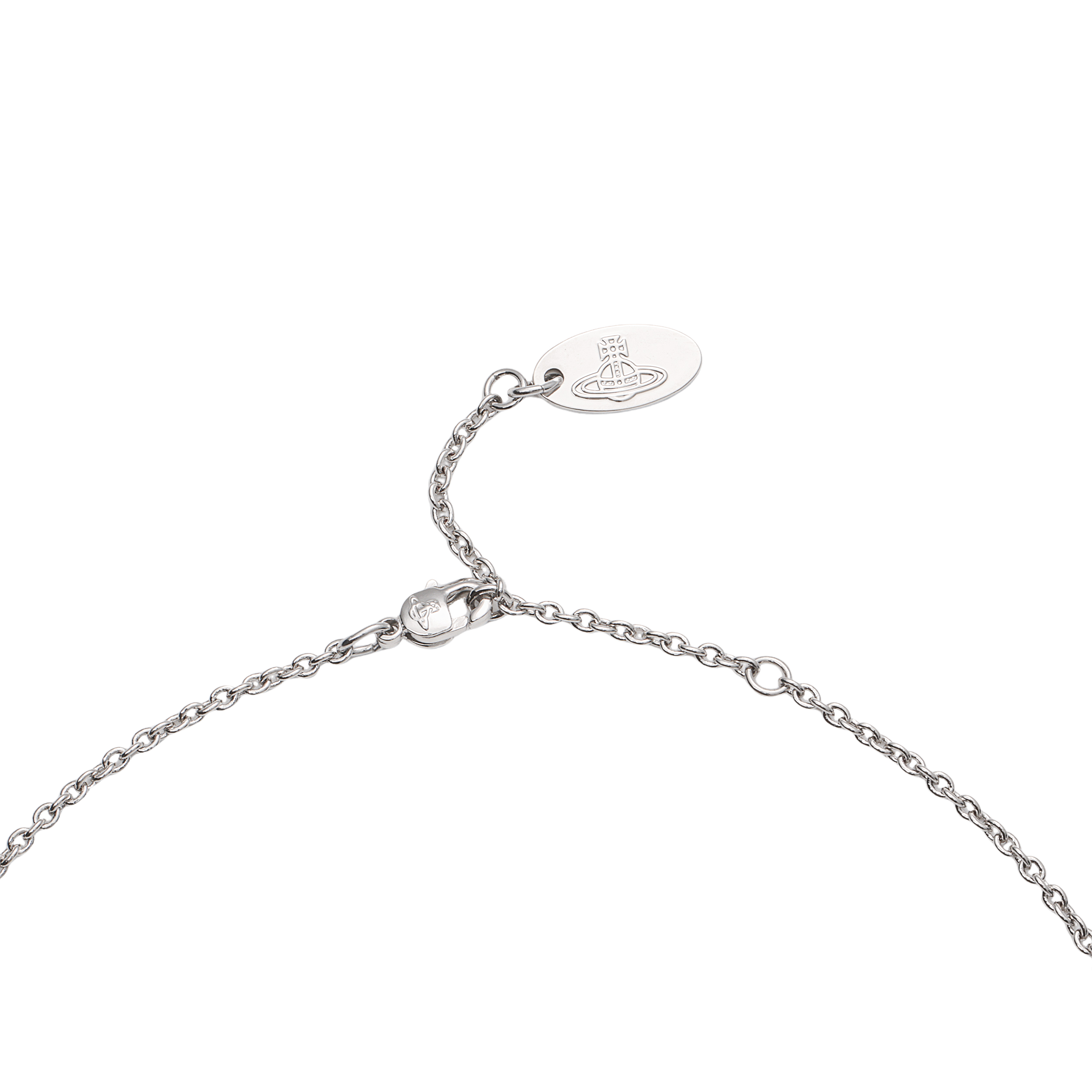 (Women) Vivienne Westwood Simonetta Bas Relief Pendant Necklace Silver/White Pearl Enamel 6302032202P113CNP113 圖 5