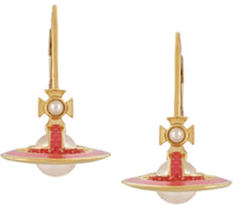 (W) 薇薇安·魏斯伍德金色土星琺瑯耳環 飾品 6202011502R730 Order (W) 薇薇安·魏斯伍德金色土星琺瑯耳環 飾品 6202011502R730