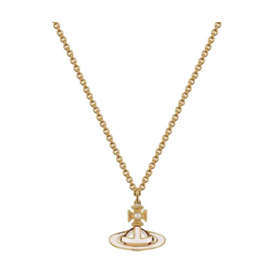 (Women) Vivienne Westwood Simonetta Saturn Pendant Necklace Gold for Women. 8050889844822