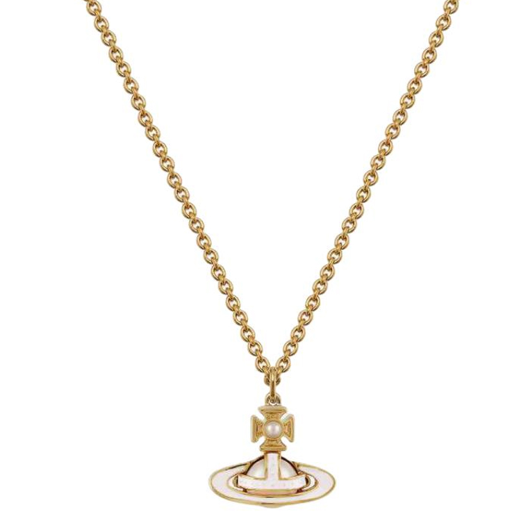 (Women) Vivienne Westwood Simonetta Saturn Pendant Necklace Gold for Women. 8050889844822 圖 2
