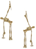 (Women) Vivienne Westwood Skull Pendant Mini Saturn Brass Earrings for Women. 6203001302R445R445 (Women) Vivienne Westwood Skull Pendant Mini Saturn Brass Earrings for Women. 6203001302R445R445
