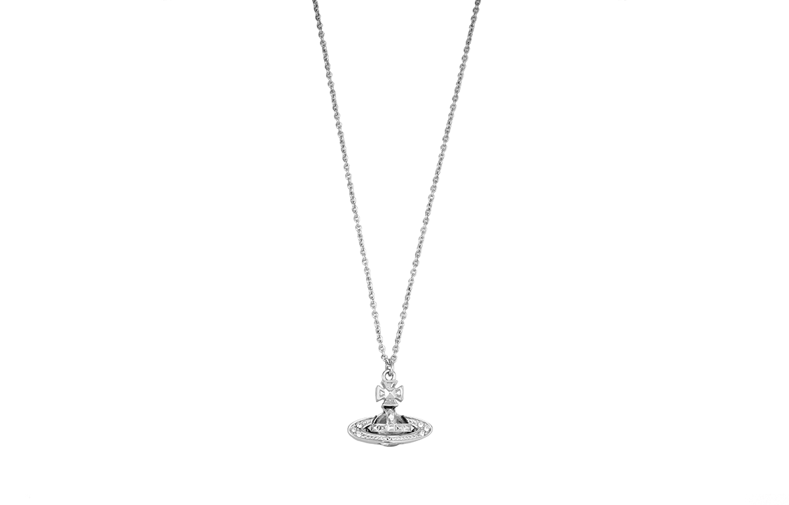 (Women) Vivienne Westwood Small Bas Relief Orb Stud Necklace Silver for Women. 63020160W110W110 圖 2