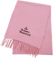 (Women) Vivienne Westwood Solid Wool Scarf Pink 81030007-W00Q7--PINK (Women) Vivienne Westwood Solid Wool Scarf Pink 81030007-W00Q7--PINK