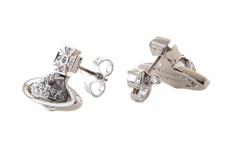 (Women) Vivienne Westwood Sorada Bas Relief Planet Stud Earrings Silver Women’s. 505118795