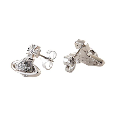 (Women) Vivienne Westwood Sorada Bas Relief Planet Stud Earrings Silver Women’s. 505118795