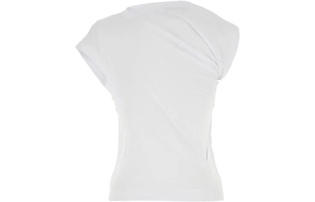 Lookbook (Women) Vivienne Westwood SS22  Asymmetrical Draped Sleeveless T-Shirt White 1504000AJ001MA401
