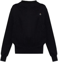 (Women) Vivienne Westwood SS23 Black Saturn Logo Embroidered Sweatshirt. 3I010001J0006FN401 (Women) Vivienne Westwood SS23 Black Saturn Logo Embroidered Sweatshirt. 3I010001J0006FN401