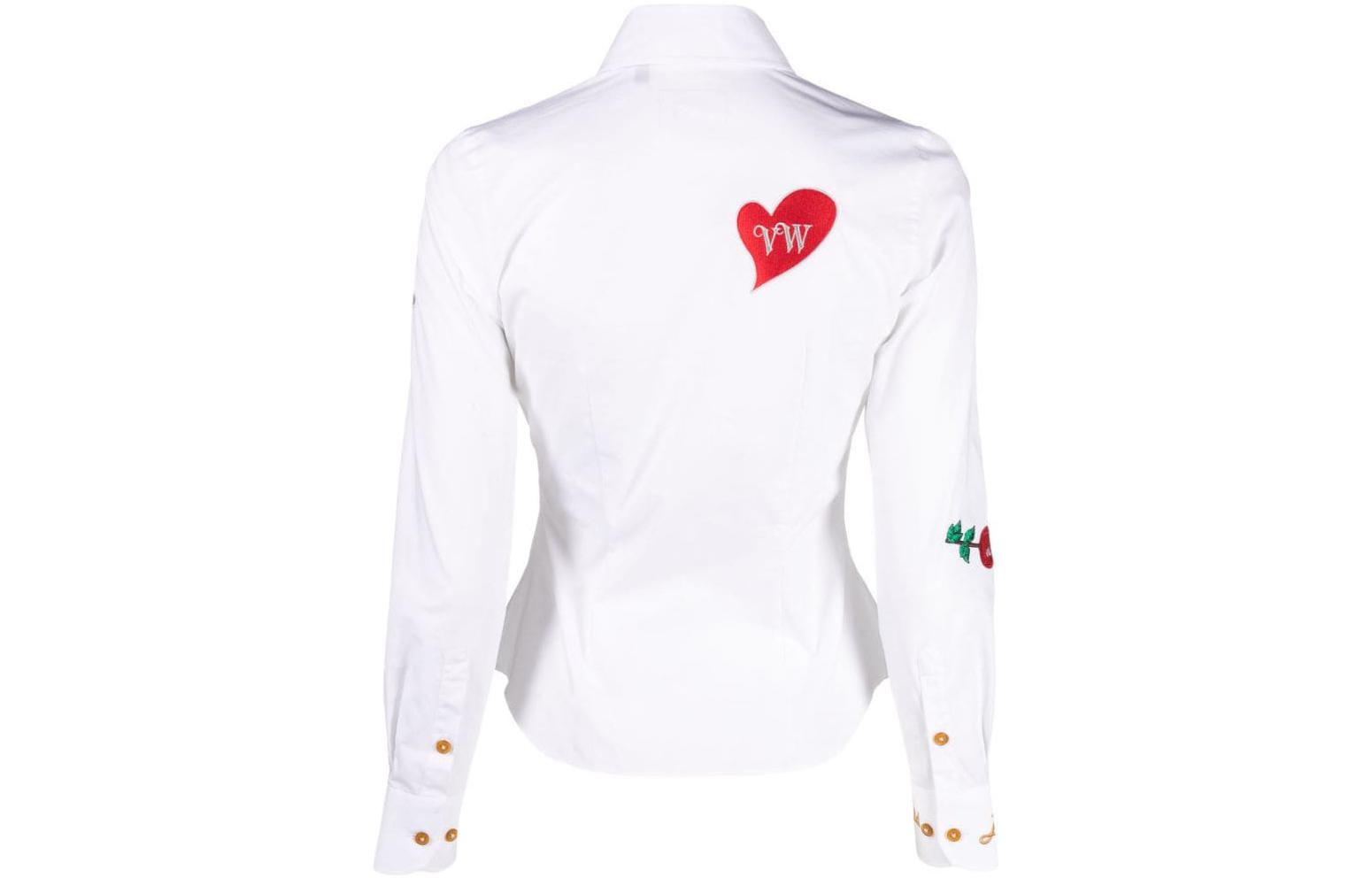 Lookbook (W) ヴィヴィアン・ウエストウッド SS23 白 刺繍 長袖 サンプローフ シャツ 15010008W009QPI