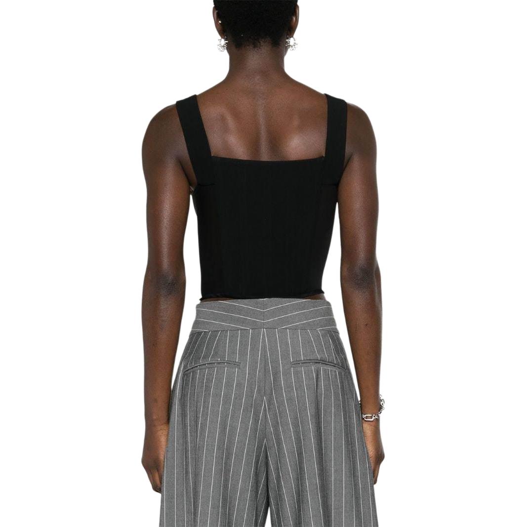 Shop (W) ヴィヴィアン・ウエストウッド SS24 ブラック カジュアル ジップアップベスト 1503003SW00QY