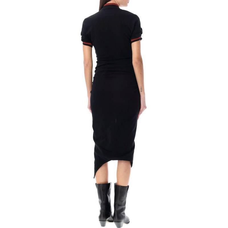 Purchase (W) 비비안웨스트우드 SS24 블랙 슬림핏 버튼 폴로 드레스 반팔 1102000Z-J0009-N401