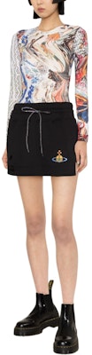 (W) Vivienne Westwood SS24 Skirt Hitam Langsing dengan Sulaman Logo Orb. 1J010004J006ON401 Purchase (W) Vivienne Westwood SS24 Skirt Hitam Langsing dengan Sulaman Logo Orb. 1J010004J006ON401