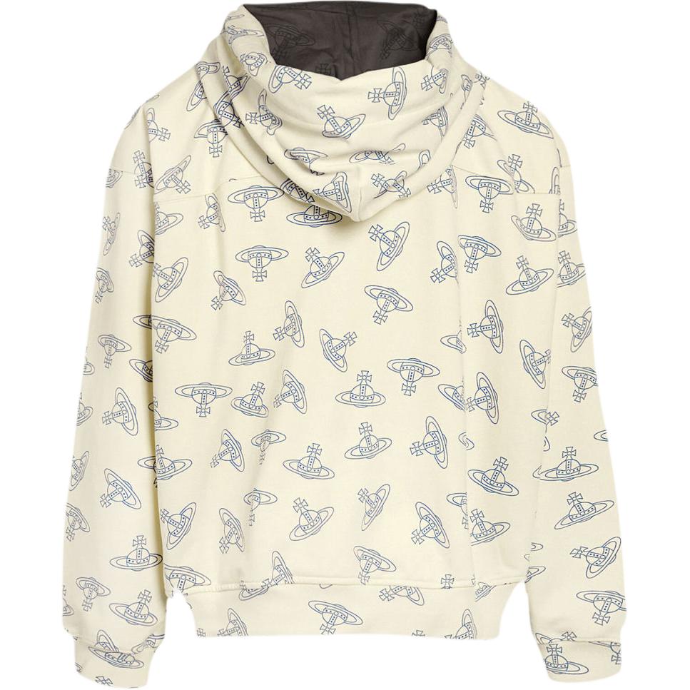 Lookbook (W) 薇薇安·韦斯特伍德 SS24 白蓝刺绣标志连帽衫 3I01000N-J0079-WHITE