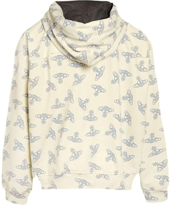 (W) 薇薇安·韦斯特伍德 SS24 白蓝刺绣标志连帽衫 3I01000N-J0079-WHITE Lookbook (W) 薇薇安·韦斯特伍德 SS24 白蓝刺绣标志连帽衫 3I01000N-J0079-WHITE